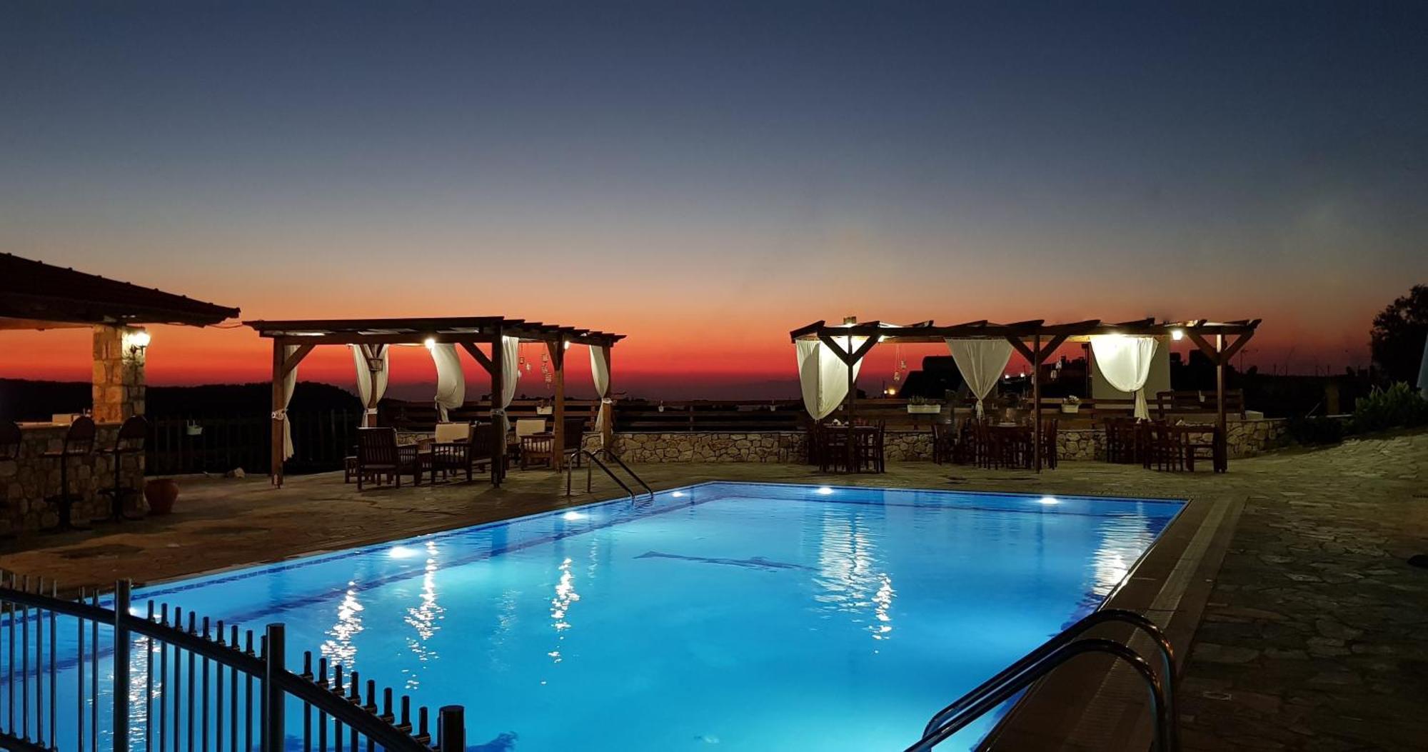 Ataviros Hotel Embonas Bagian luar foto